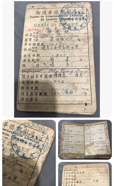 Pre-French Indochina Era Republic of China Certificated of Salary Book 1915-46