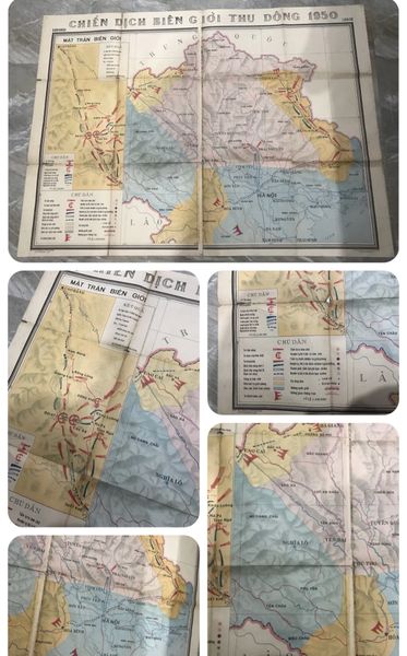 Vietnam Map Chien Dich Bien Gioi Thu Dong 1950