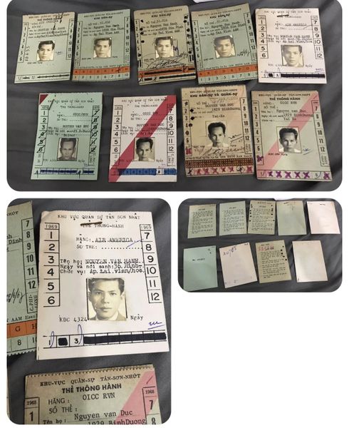 Vietnam War - South Vietnamese AF Hanh AirAmerica & Duc's Driver Id Card