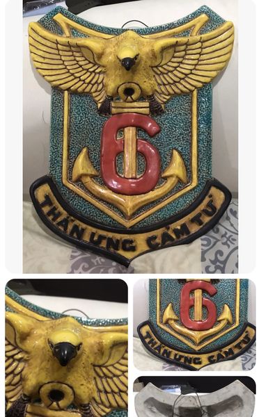 RVN 6th Navy SubMarines Division Falcon Eagle/God Sucide Antiques Wall Plaques