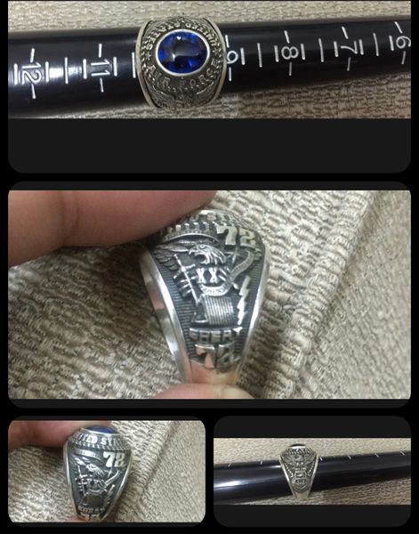 United States *Air Force* Ring Blue Stone