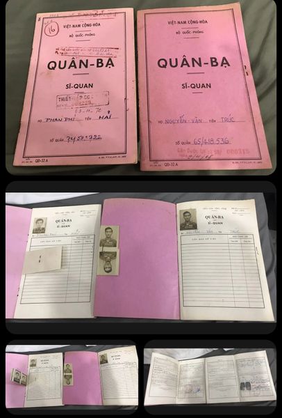 Vietnam War - South Vietnamese Military Officer soilders Booklet