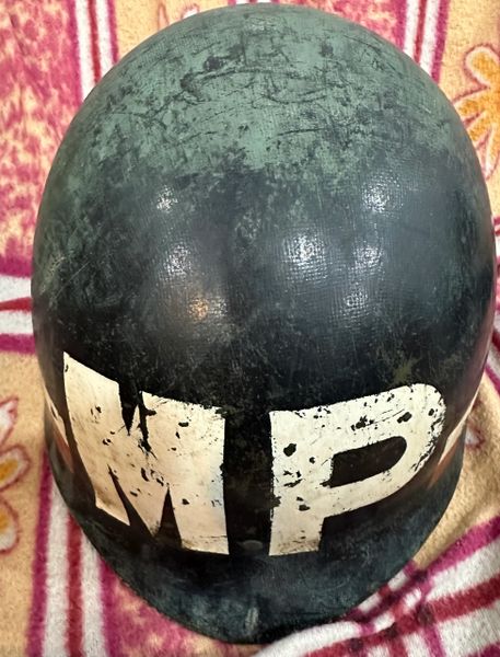 US Helmet Liner “ MP “ Vietnam War Rare