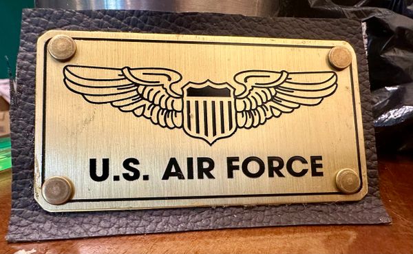 Reproduction U.S AIR FORCE Brass Pilot Wings ( Emboidery Sewing)