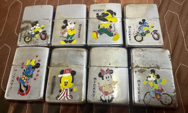 Vietnam War - Mickey Full Color Zippo Lighter Collectibles 8pcs