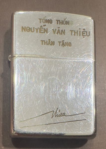 Vuetnam War - Presidential States of VNCH “ Nguyen Van Thieu “ Zippo Lighter