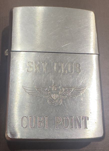 Virtnam War -1974 CUBI POINT AIR FORCES SKY CLUB ZIPPO LIGHTER