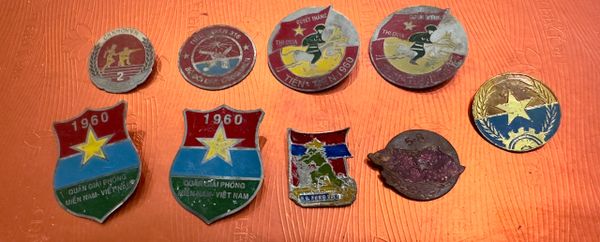 NVA NFL Vietcong Metal Pin Badge (9pcs)