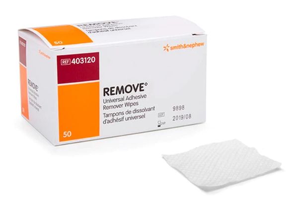 SN403120 Remove Adhesive Remover, Wipe, 50EA/BX  Mera Medical Supplies -  Based in Toronto, Ontario, Canada