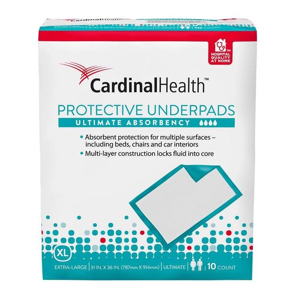 UPPM3136 Cardinal Health Premium Underpad, Maximum Absorbency