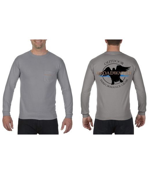 Baysox/Orioles Dual Logo Long Sleeve Charcoal T-Shirt