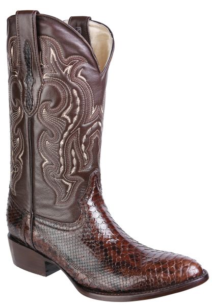 PI 3013 LEATHER PYTHON BROWN R/TOE (CAFE OVAL)
