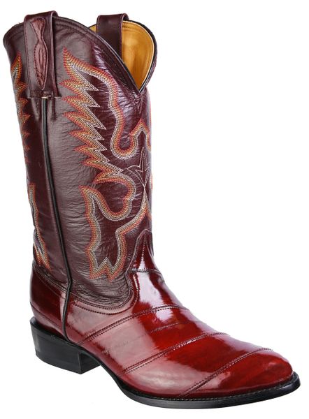 Eel Burgundy R-Toe Boots main image 1