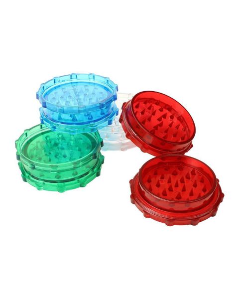 2 PIECE PLASTIC GRINDERS - 100 UNITS