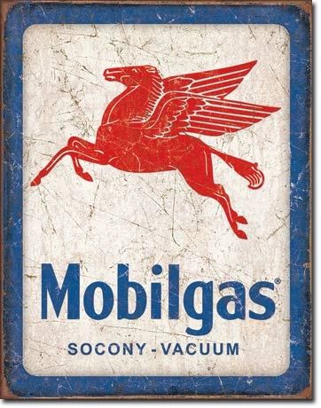 Mobilgas Pegasus Metal Sign