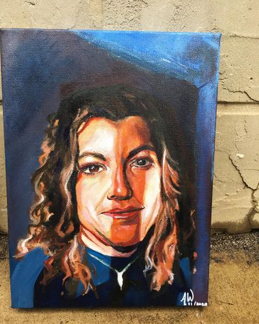 Acrylic portrait.