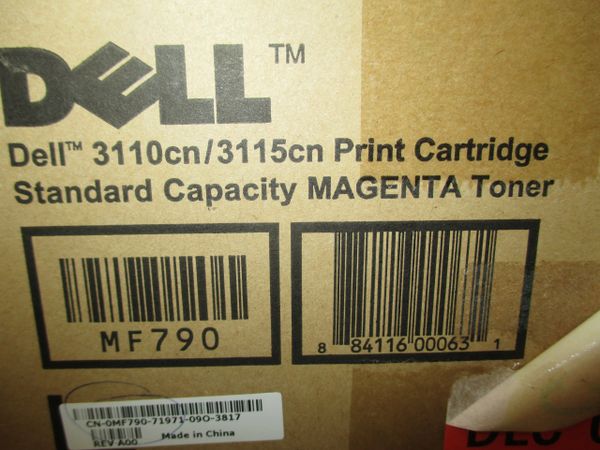 Dell MF790 Standard Capacity Magenta Toner New Sealed Bag Dell 3115cn & 3110cn