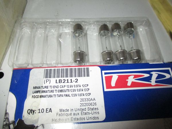 TRP Miniature T3 end cap lights LB211-2 (Box of 10)
