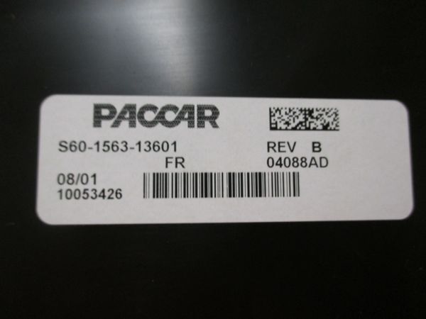 Paccar Electrical Tray Trim Assembly S60-1563-13601