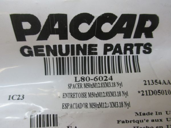Paccar Nylon Hood Spacers L80-6024 (pack of 2)