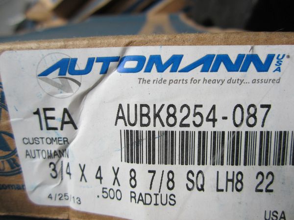 U Bolk Kit Square 3/4"x4"x8-7/8" (AUBK8254-087/k241309/6803220725)