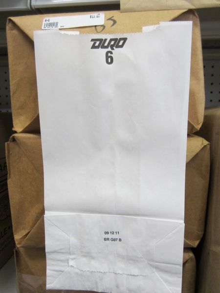 6# White Paper Bag