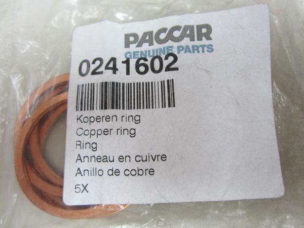 PACCAR 0241602PE Copper Rings (Bag of 5)