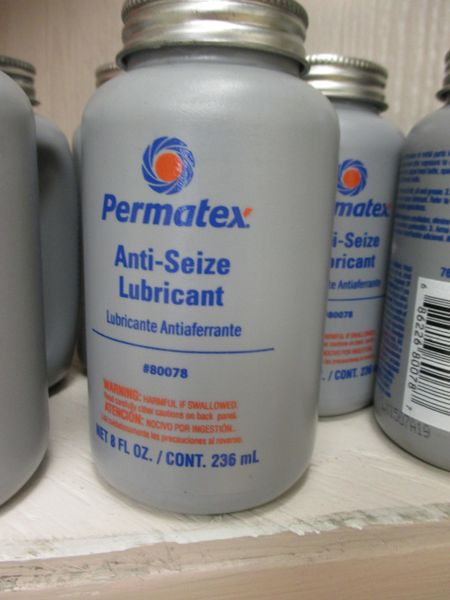 Permatex 80078 Anti-Seize Lubricant with Brush Top Bottle, 8 oz.