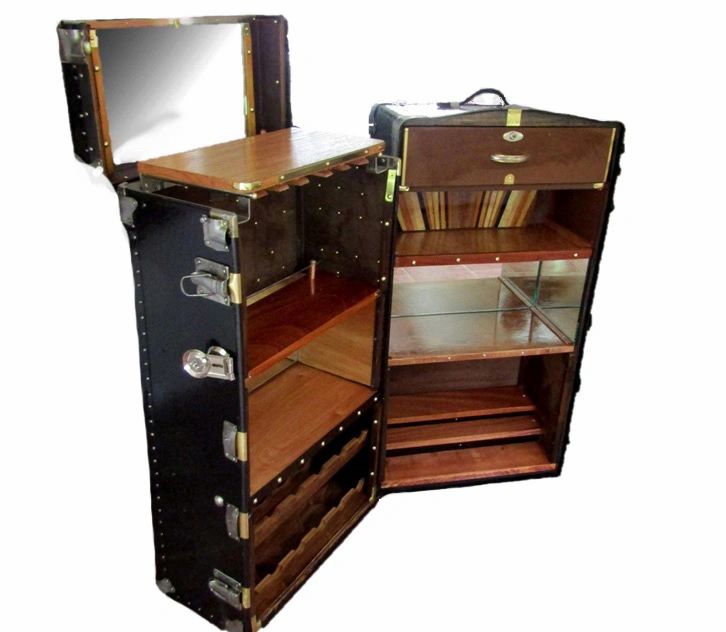 Wardrobe Trunk Conversion  Randall Barbera Antique Trunk Restoration and  Design