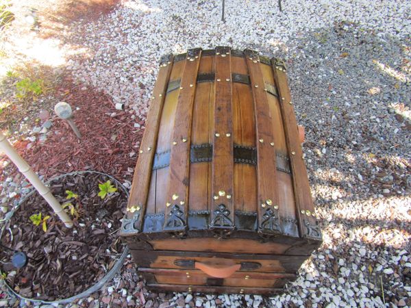 Late 1800's Black Sheet Metal Dome Top Trunk, Antique Trunk Restoration &  Design RANDALL BARBERA