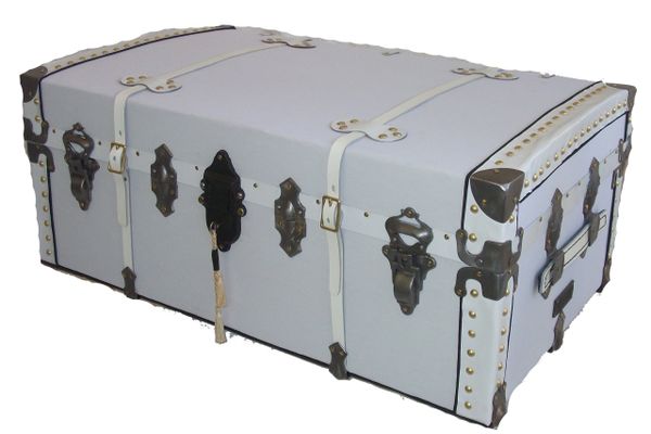 Dentro Home  Verbier 1892 Steamer Trunk Furniture