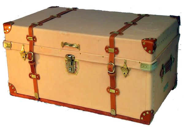 Custom Built Steamer Trunk With Brass Details