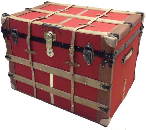 Louis Vuitton TRIBUTE Steamer Trunk  Randall Barbera Antique Trunk  Restoration and Design