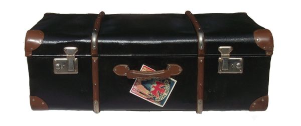 Vintage Steamer Trunk/original Globetrotter Steamer Chest/old 