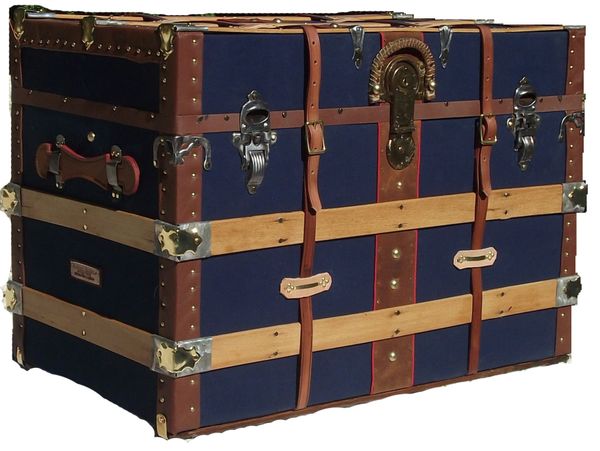 Louis Vuitton TRIBUTE Steamer Trunk  Randall Barbera Antique Trunk  Restoration and Design