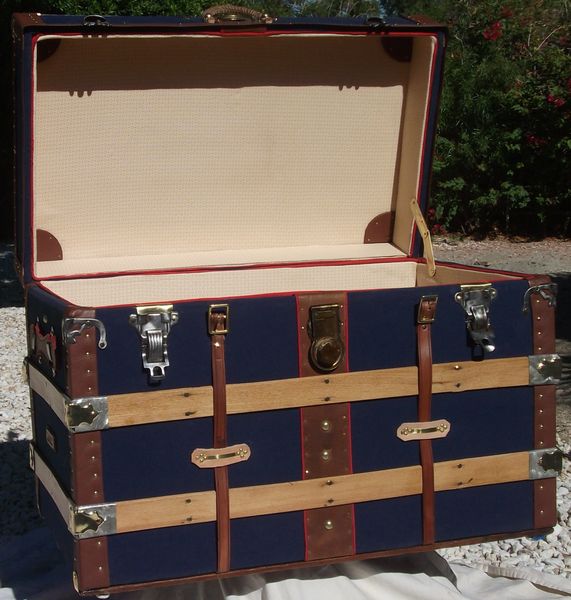 Louis Vuitton Monogram Carriage Trunk, Antique Trunk Restoration & Design  RANDALL BARBERA