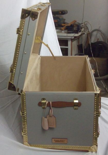 Louis Vuitton TRIBUTE Steamer Trunk  Randall Barbera Antique Trunk  Restoration and Design