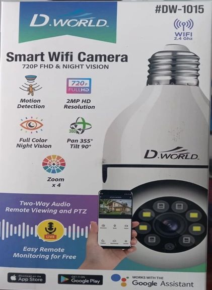 D.World Smart WIFI Camera 720P FDH & Night Vision DW-1015