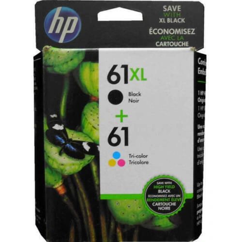 Genuine HP 61XL (61xl Black & Color) Ink Cartridge, Exp. 07/2024