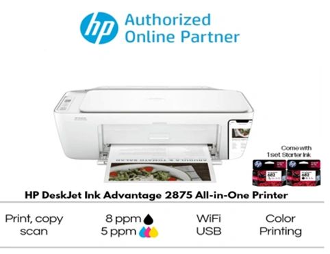 HP Deskjet Ink Advantage 2875 All-in-One - Personal printer - USB 2.0 / Wi-Fi