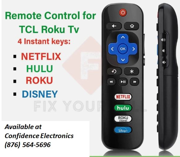 TCL Roku TV Remote Control With NetflixHulu Roku Disney