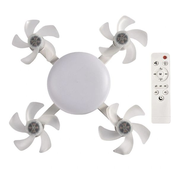 Drone Fan with LED Light Remote Control Hanging Fan Ceiling Fan (4 Heads)