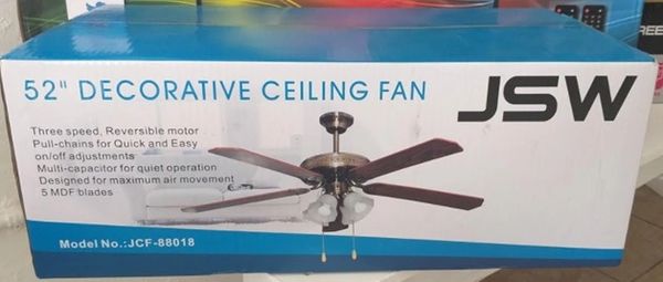 JSW 52" Ceiling Fan