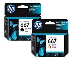 HP 667 Cartridges (Black or Color)