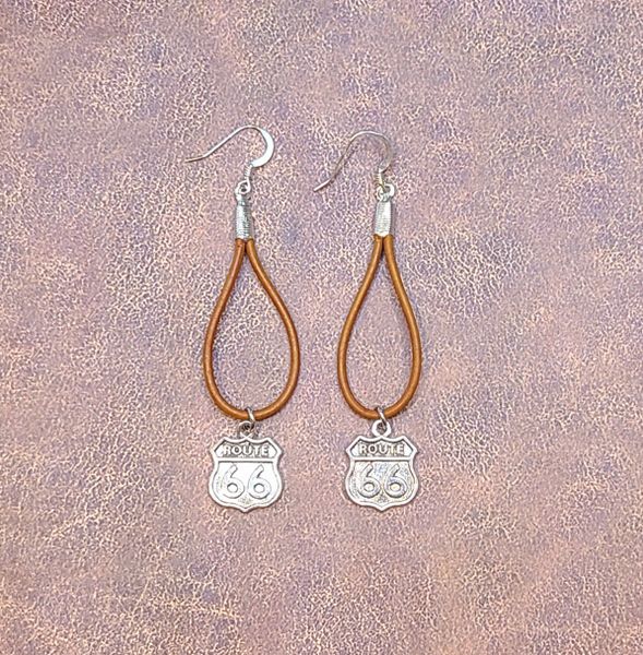 Route 66 Hoop Earrings