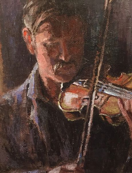 Oil Paintings by Wayne E Campbell (Me And My Fiddle)