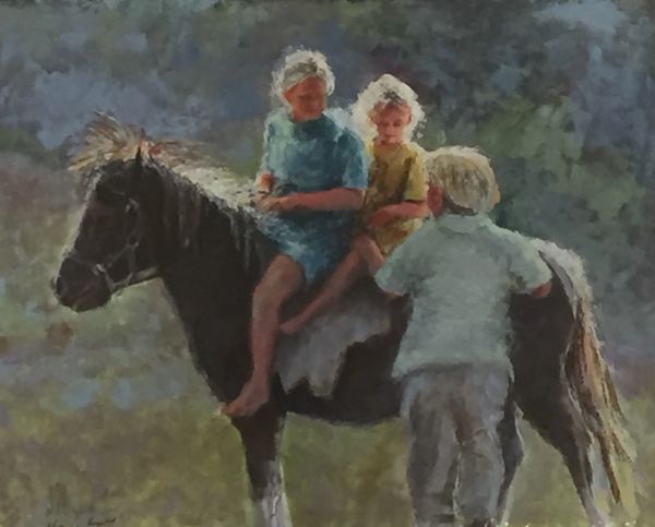 Giclee Print of (My Turn) from Oil Paintings by Wayne E Campbell