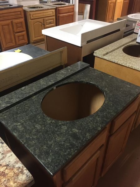 Butterfly Green Granite 37 X 22 Vanity Cabinet Barn