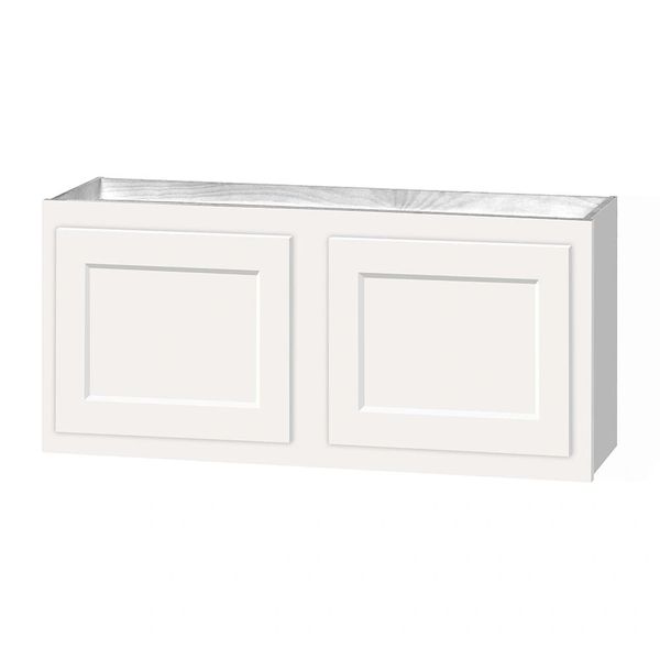 D White shaker wall cabinet 33w x 12d x 15h Local pick up only.