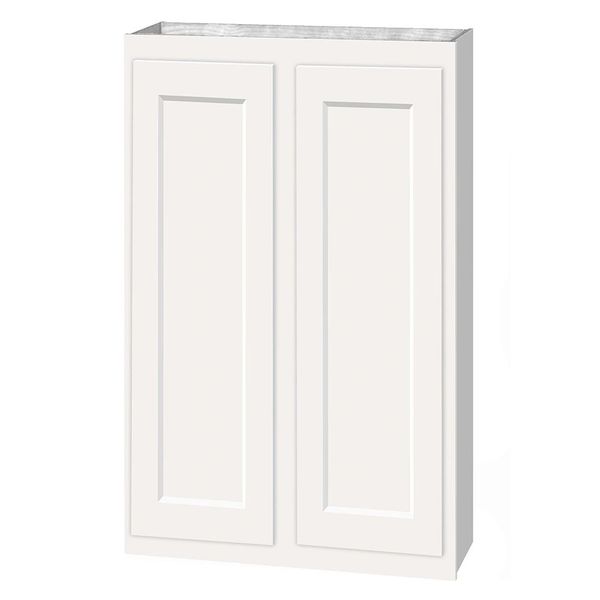 D White shaker wall cabinet 27w x 12d x 36h (Local Pickup Only)